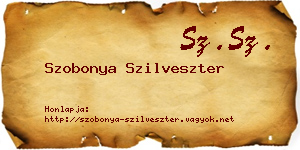 Szobonya Szilveszter névjegykártya