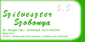 szilveszter szobonya business card